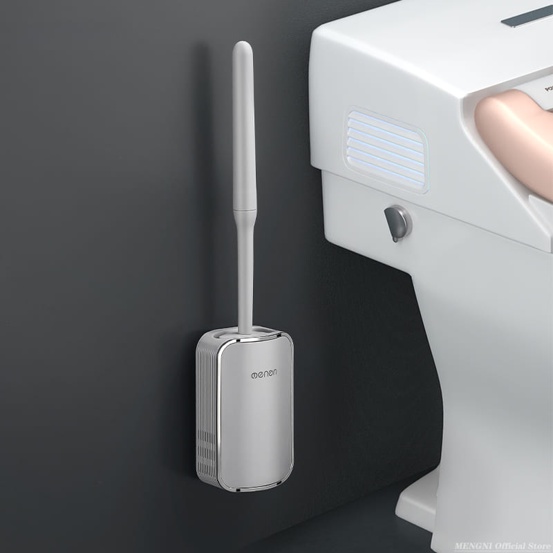 Escova Sanitária para Banheiro Silicone com Suporte Polihousi 12
