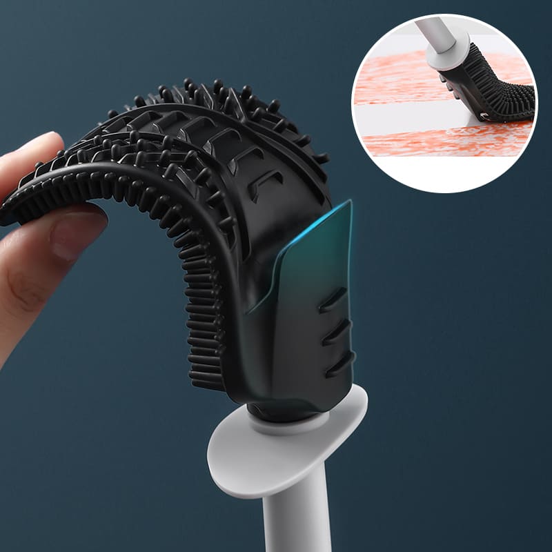 Escova Sanitária para Banheiro Silicone com Suporte Polihousi 14