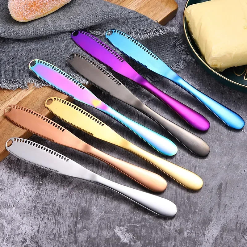 Espátula de Inox para Manteiga Faca Serrilhada Polihousi 1