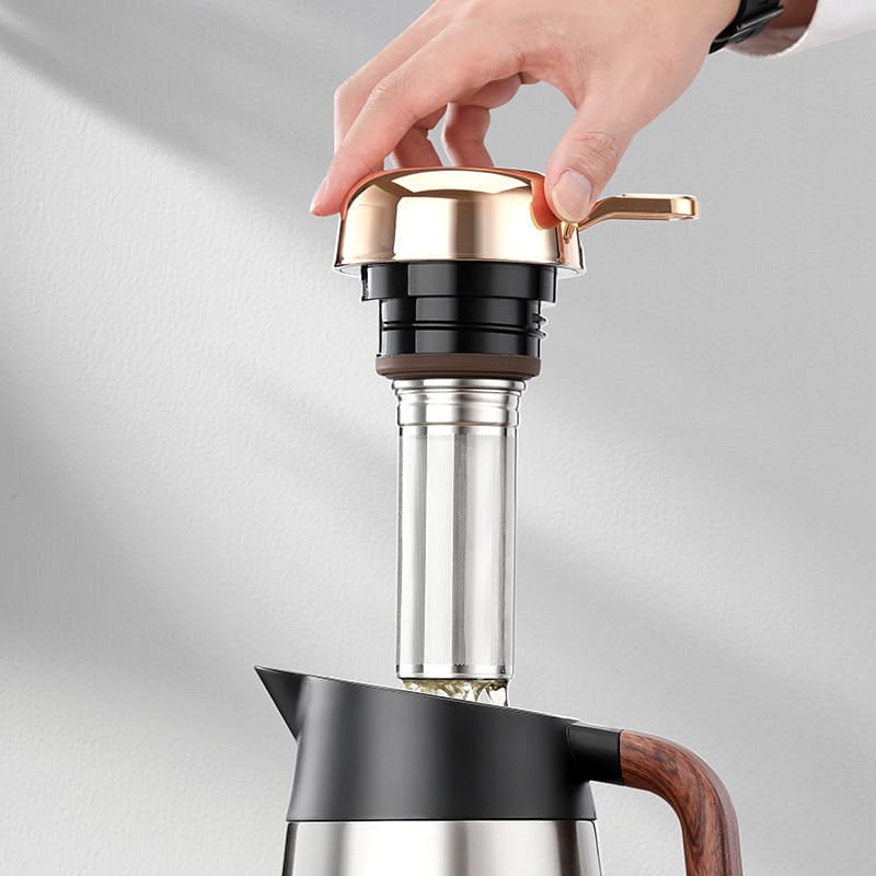 Garrafa Térmica Café Chá Inox 1.6L Polihousi 4