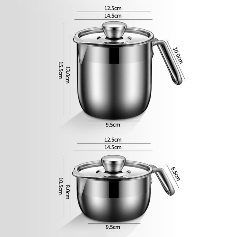 Jarra de Inox Separador de Gema com Tampa Polihousi 15