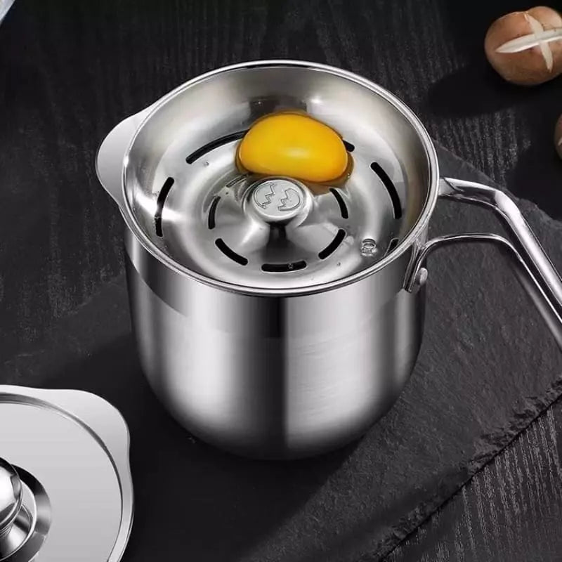 Jarra de Inox Separador de Gema com Tampa Polihousi 8
