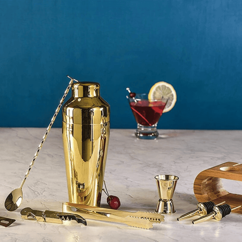 Kit Coqueteleira Inox Drinks Cocktails Bar em Casa Polihousi 6