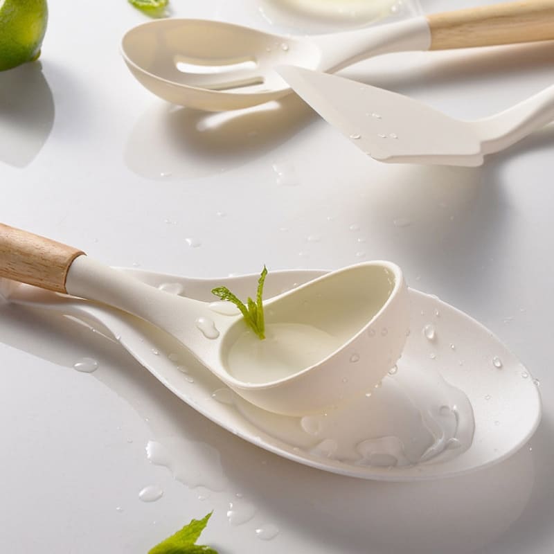 Kit Utensílios de Cozinha 14 Peças Silicone Com Organizador Polihousi 10