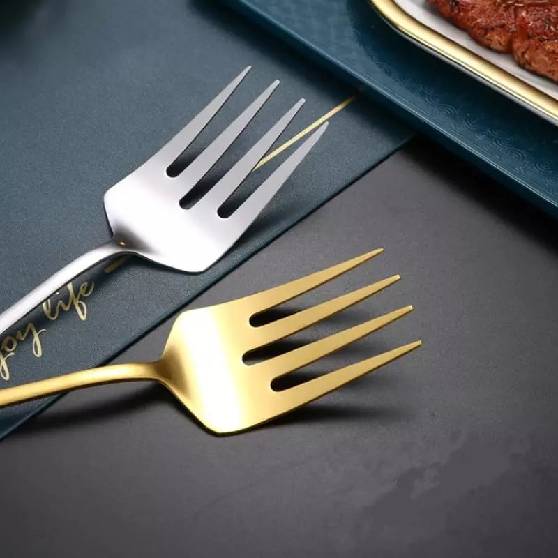 Kit Utensílios de Cozinha 6 Peças Inox Dourado Polihousi 12