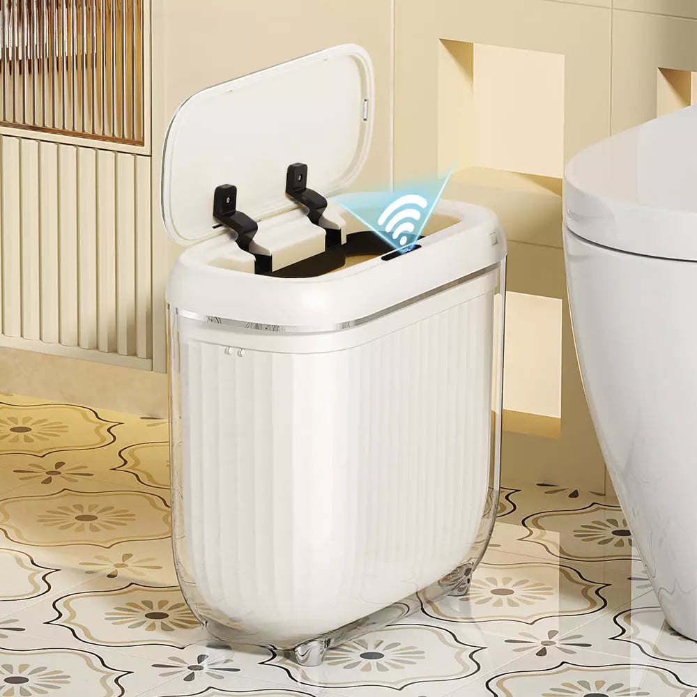 Lixeira para Banheiro e Cozinha Acrílico Automática com Sensor Polihousi 14