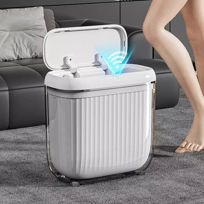 Lixeira para Banheiro e Cozinha Acrílico Automática com Sensor Polihousi 16