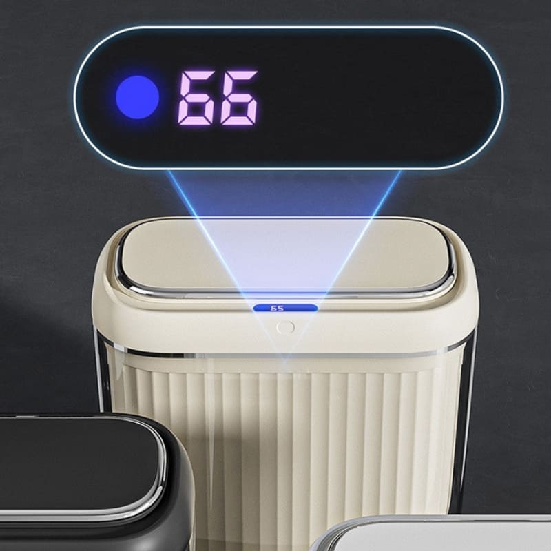Lixeira para Banheiro e Cozinha Acrílico Automática com Sensor Polihousi 10