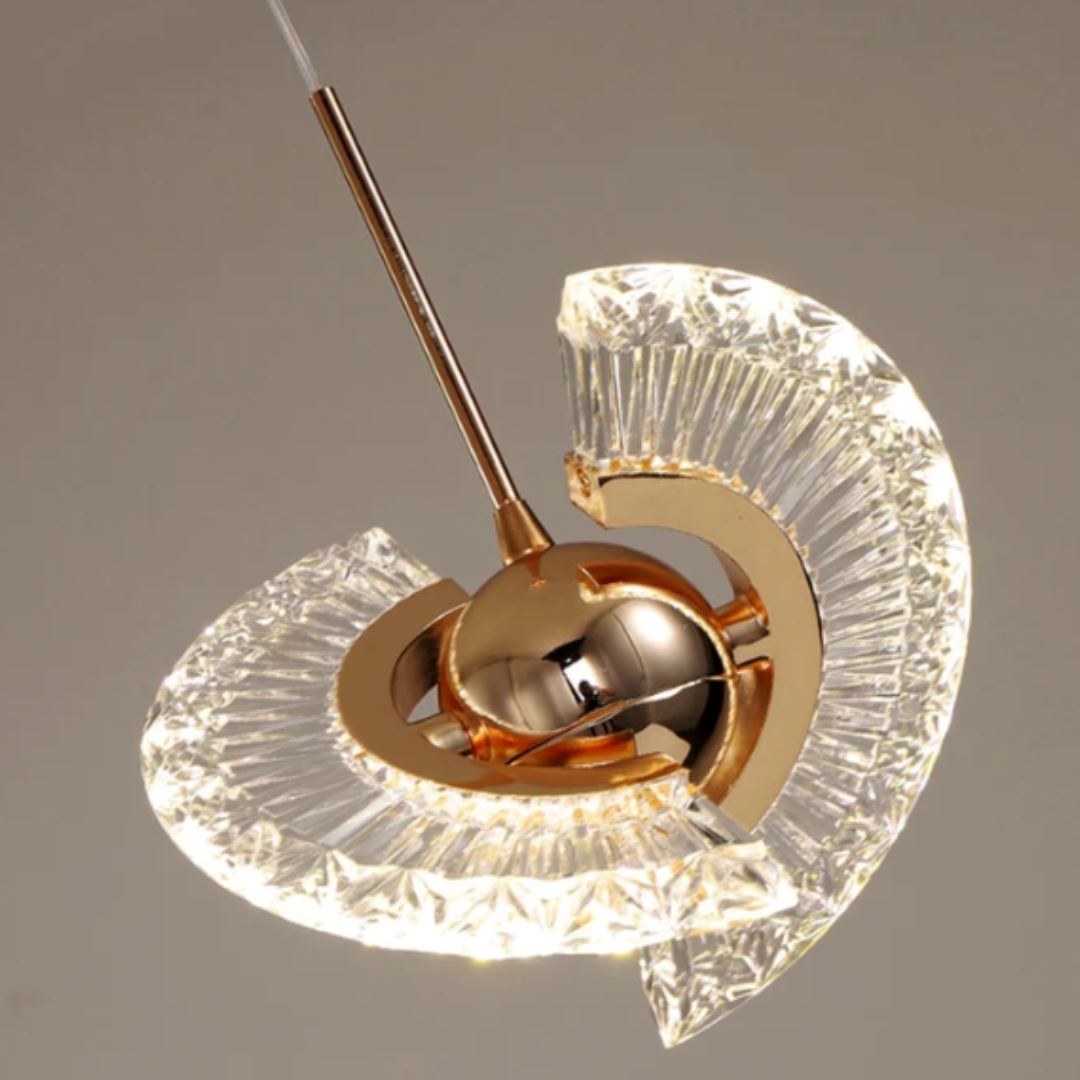Luminaria Lustre Pendente LED Nordica Luxo 4 em 1 Polihousi 3