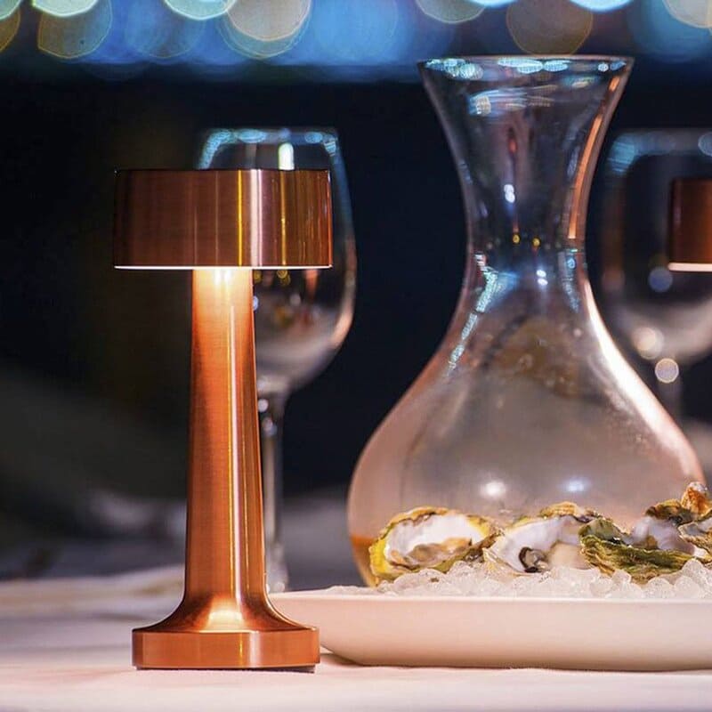 Luminária de Mesa LED Decoração Retrô Recarregável Polihousi 11