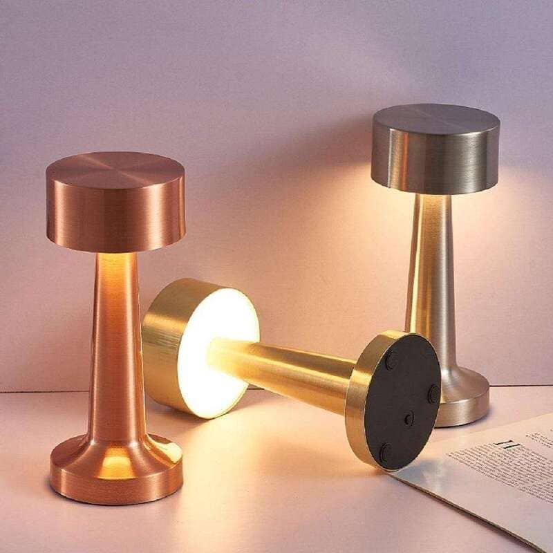 Luminária de Mesa LED Decoração Retrô Recarregável Polihousi 4