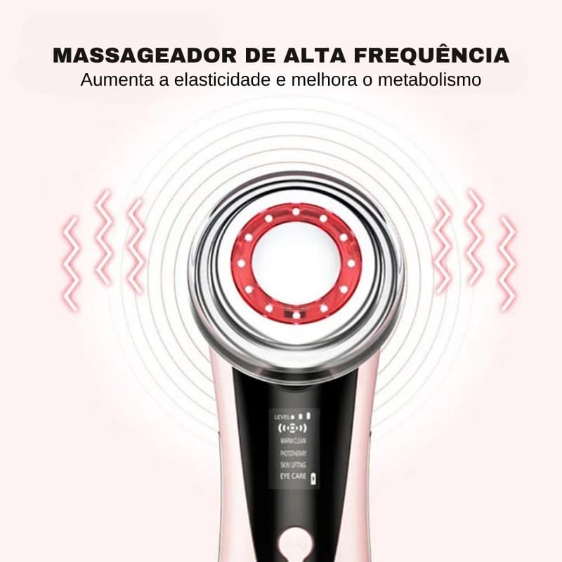 Massageador Elétrico Facial Aparelho de Massagem Multifuncional Polihousi 5
