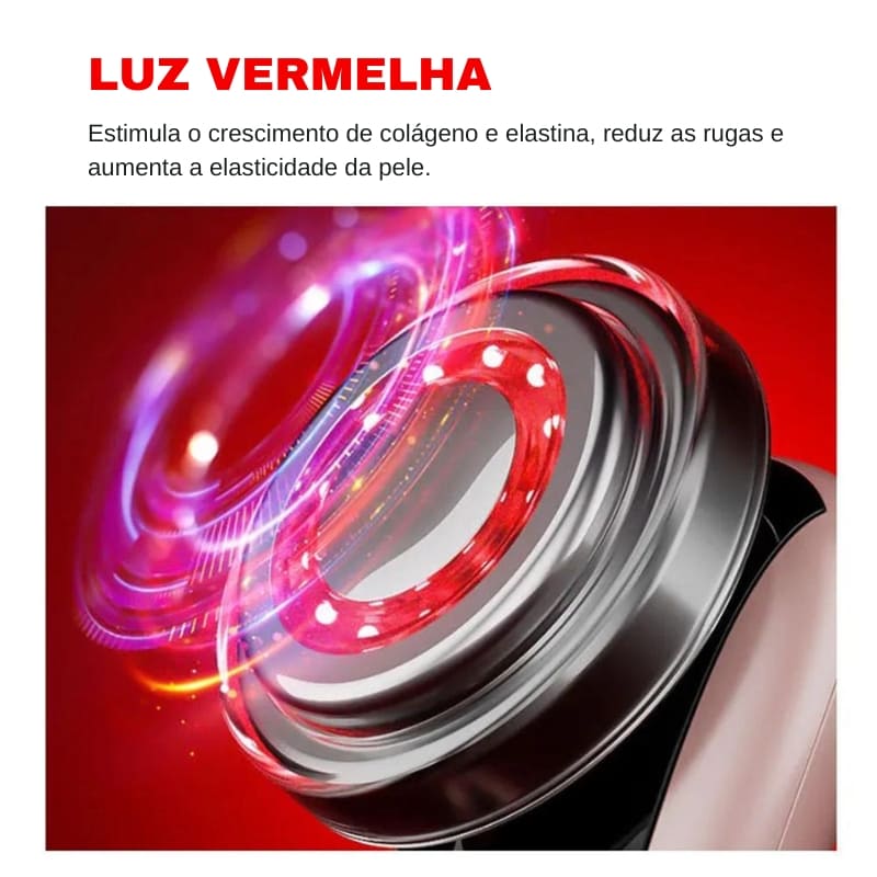 Massageador Elétrico Facial Aparelho de Massagem Multifuncional Polihousi 8