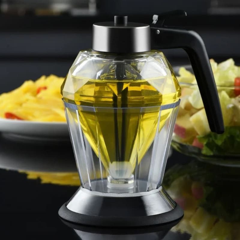 Meleira de Vidro Porta Mel Dispenser com Base Inox Polihousi 2