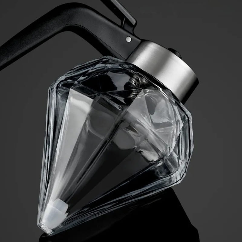 Meleira de Vidro Porta Mel Dispenser com Base Inox Polihousi 6
