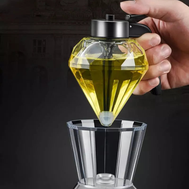 Meleira de Vidro Porta Mel Dispenser com Base Inox Polihousi 8