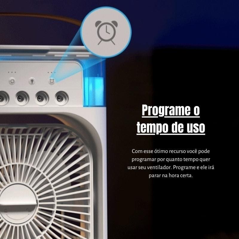 Mini Ar Condicionado Ventilador de Mesa Umidificador Polihousi 3