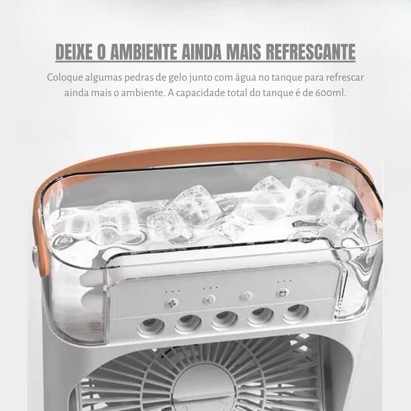 Mini Ar Condicionado Ventilador de Mesa Umidificador Polihousi 6