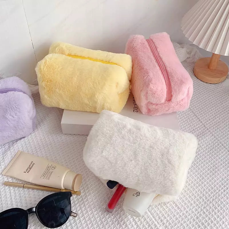 Necessaire Feminina Bolsa de Maquiagem Pequena Algodão Polihousi 2