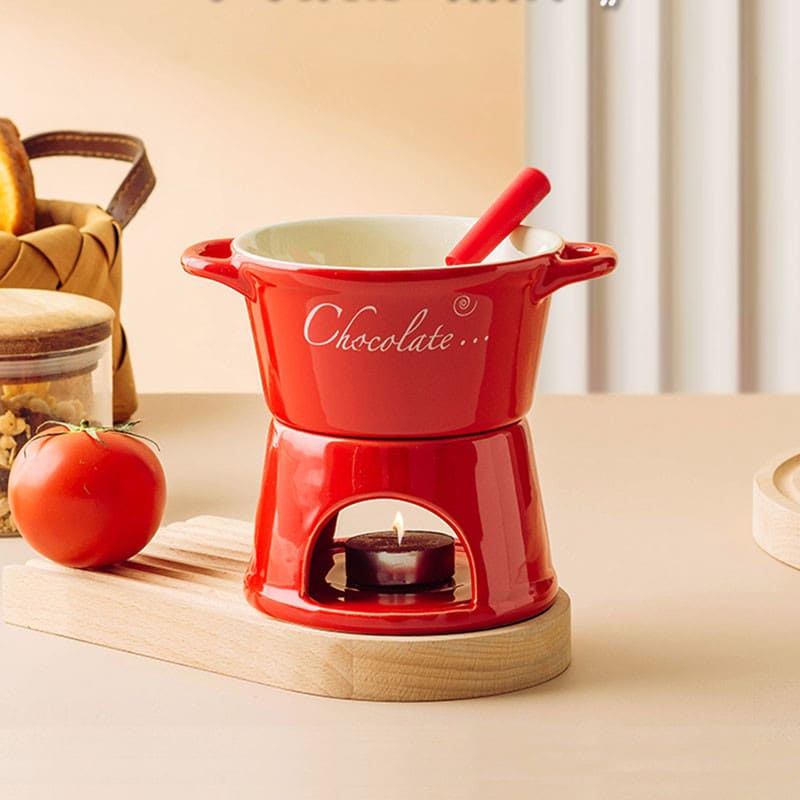 Panela de Fondue de Queijo e Chocolate Cerâmica Polihousi 1