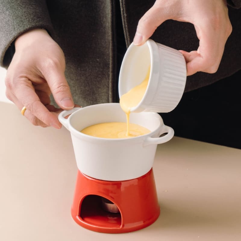 Panela de Fondue de Queijo e Chocolate Cerâmica Polihousi 7