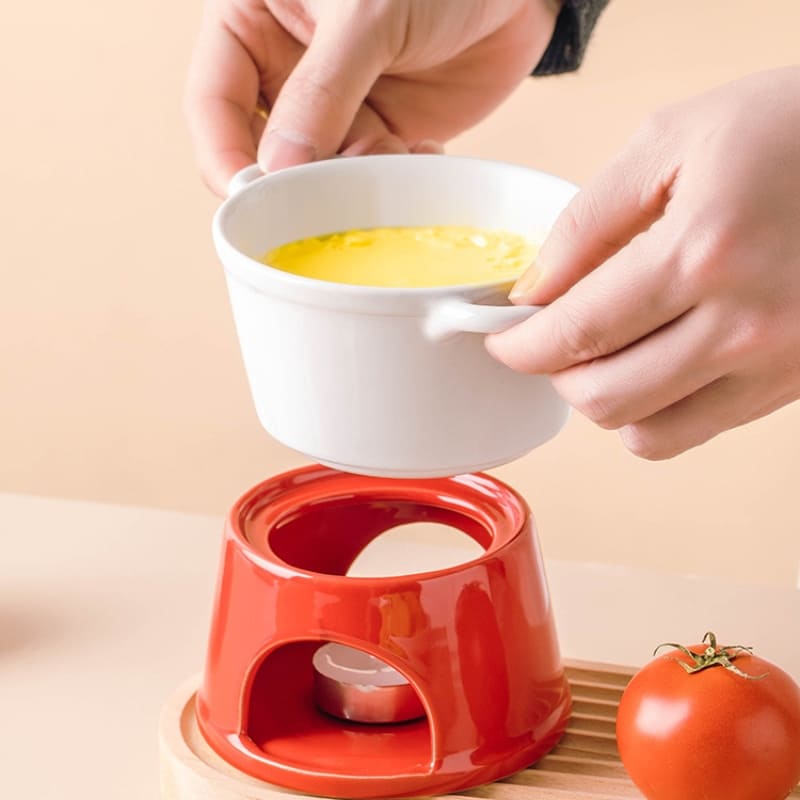 Panela de Fondue de Queijo e Chocolate Cerâmica Polihousi 8