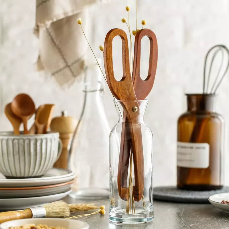 Pegador de Salada Bambu Pinça Multiuso Polihousi 11