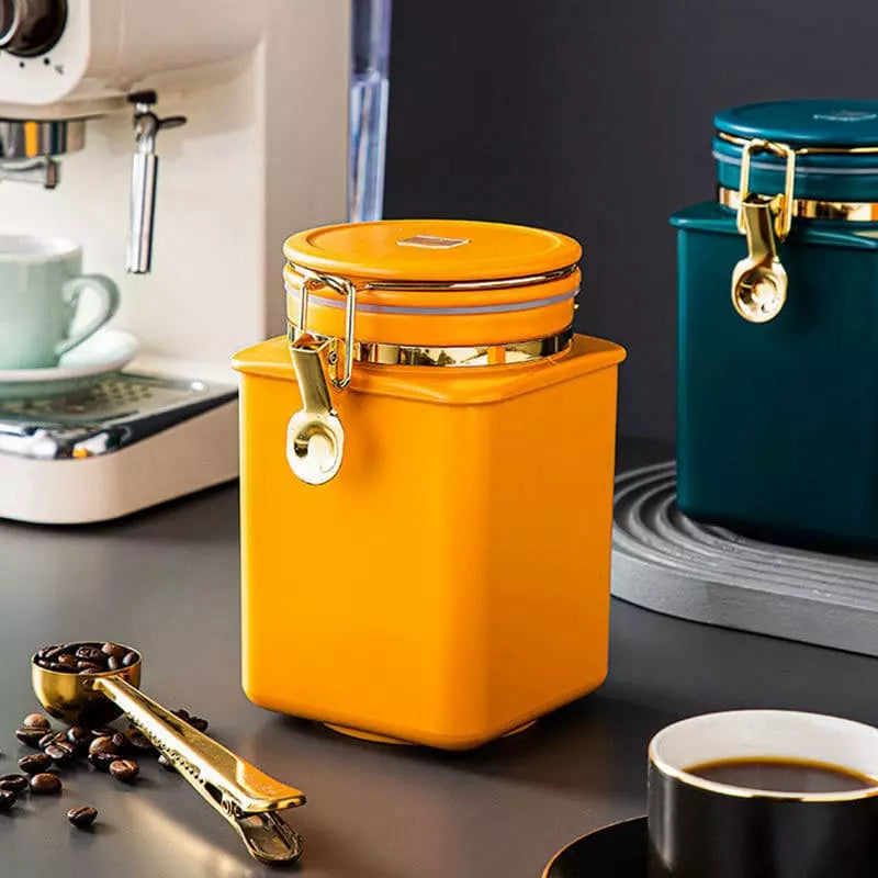 Porta Alimentos Pote com Tampa Hermético para Café Polihousi 4