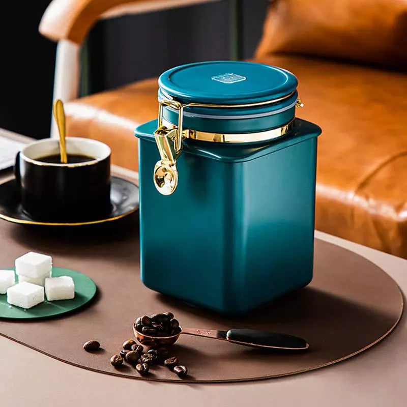 Porta Alimentos Pote com Tampa Hermético para Café Polihousi 7