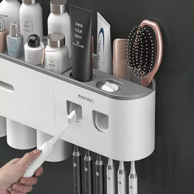 Porta Escova de Dente Dispenser com Gaveta e Copos Polihousi 2