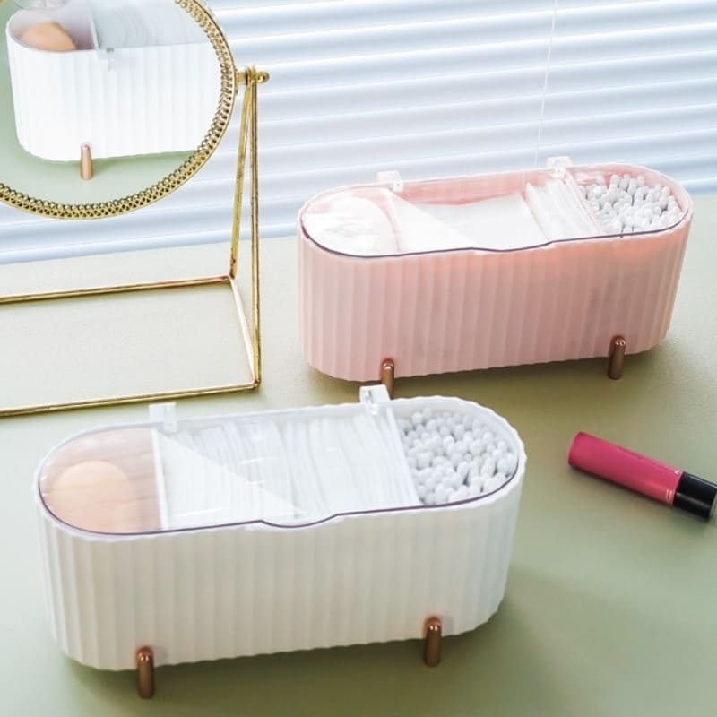 Porta Esponja de Maquiagem e Algodão Decorativo de Luxo Polihousi 12