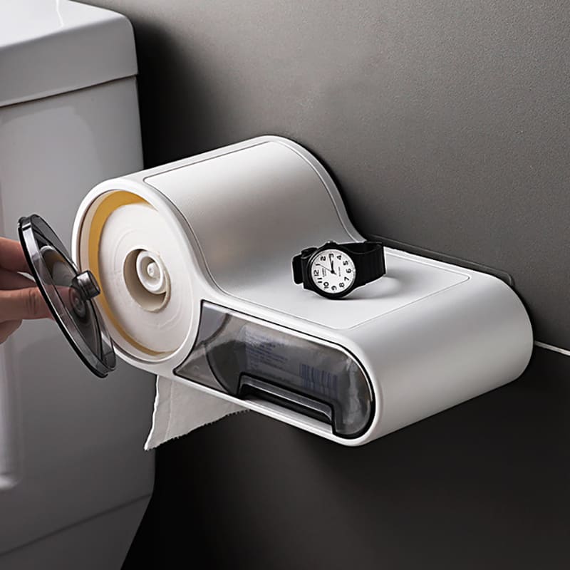 Porta Papel Higiênico Suporte Papel Higiênico com Gaveta Polihousi 3