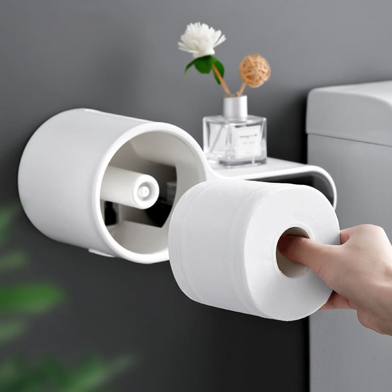 Porta Papel Higiênico Suporte Papel Higiênico com Gaveta Polihousi 7