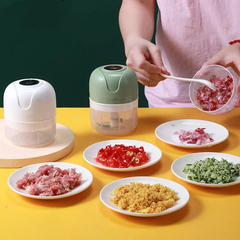 Processador de Alimentos Mini Elétrico USB Portátil Polihousi 2