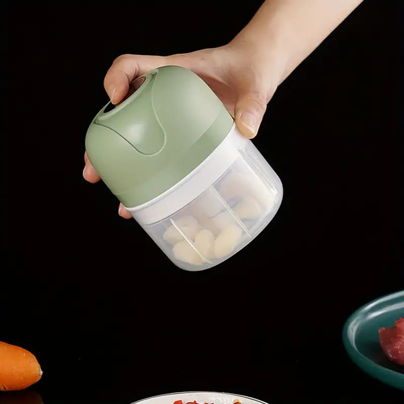 Processador de Alimentos Mini Elétrico USB Portátil Polihousi 9