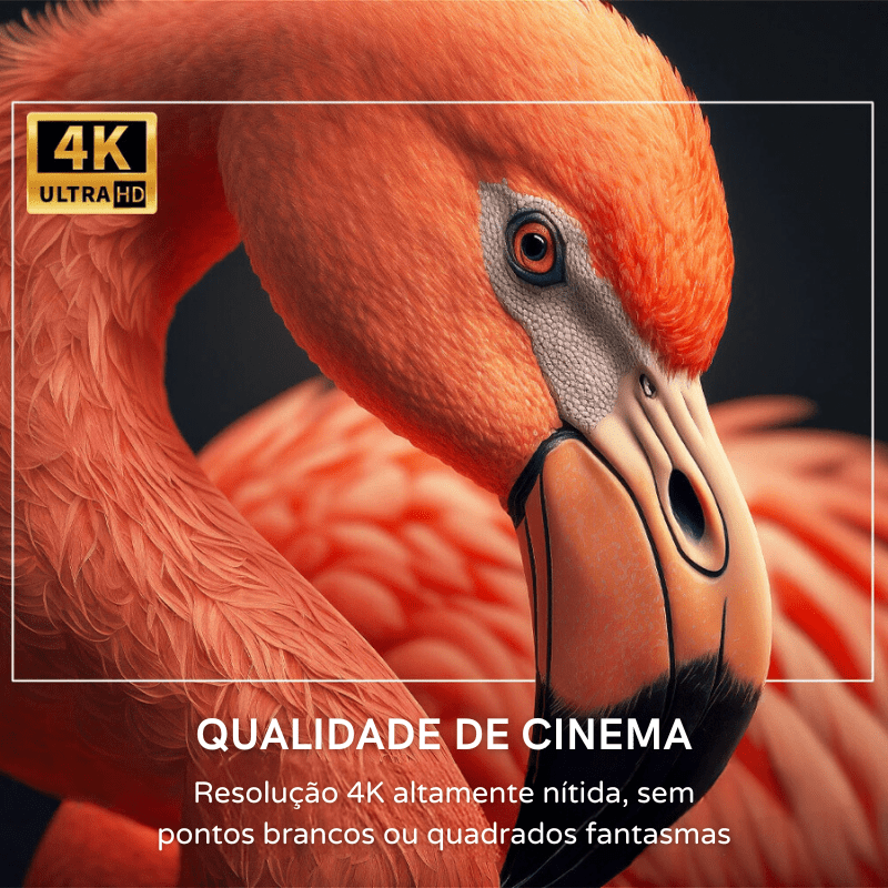 Projetor Portátil 4K 1080p Cinema em Casa Ultra HD Polihousi 3