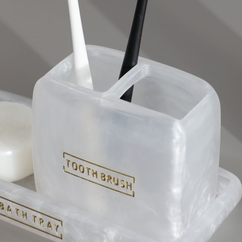 Saboneteira Kit Banheiro Lavabo Conjunto de Banheiro 3 Peças Polihousi 8
