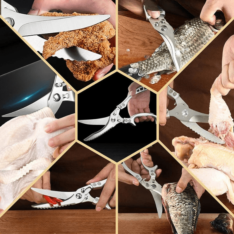 Tesoura de Cozinha Multiuso Inox Corta Tudo Polihousi 6