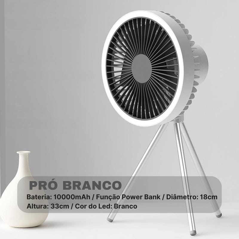 Ventilador de Coluna Portátil Recarregável de Mesa Polihousi 11