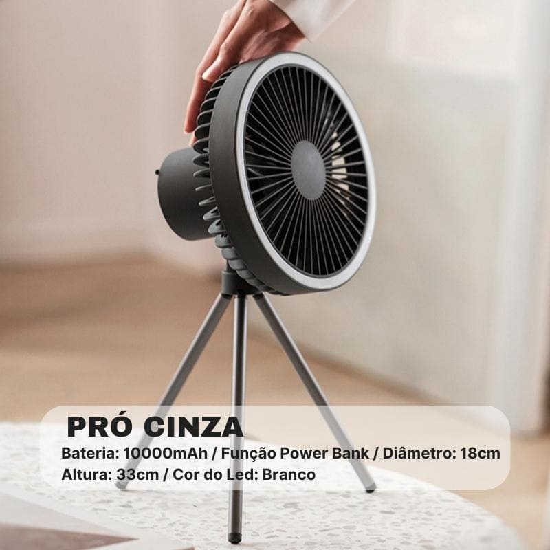 Ventilador de Coluna Portátil Recarregável de Mesa Polihousi 13