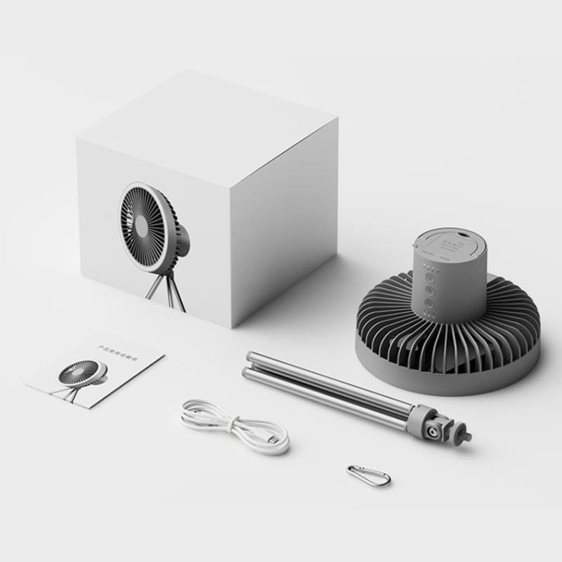 Ventilador de Coluna Portátil Recarregável de Mesa Polihousi 14