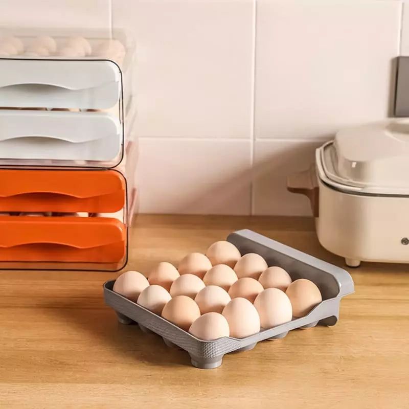Organizador de Geladeira com Gavetas Porta Ovos Polihousi
