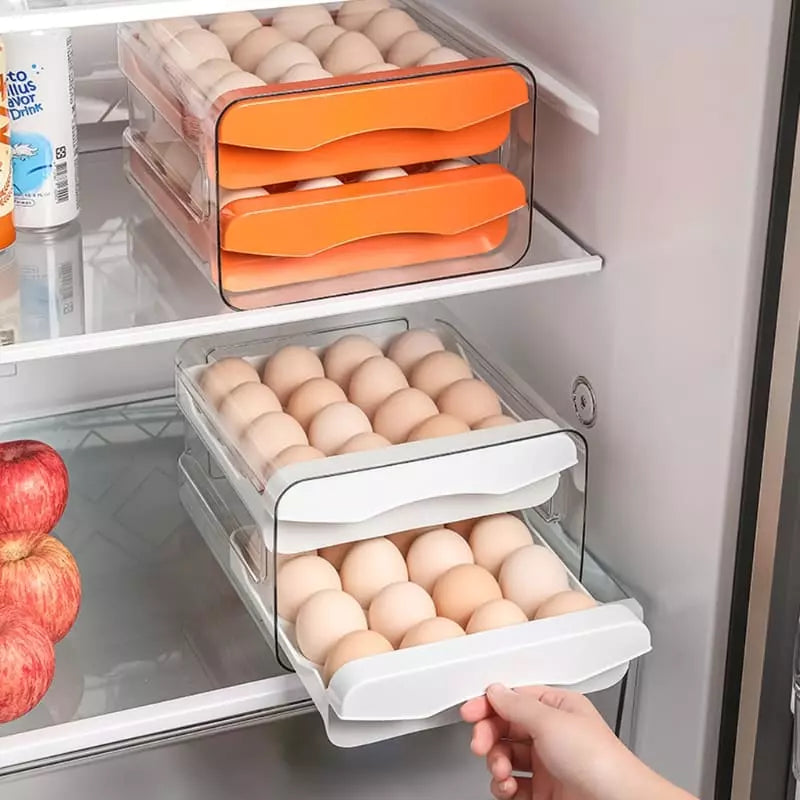 Organizador de Geladeira com Gavetas Porta Ovos Polihousi