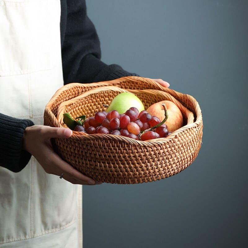 Cesta de Vime em Rattan Feita a Mão 7