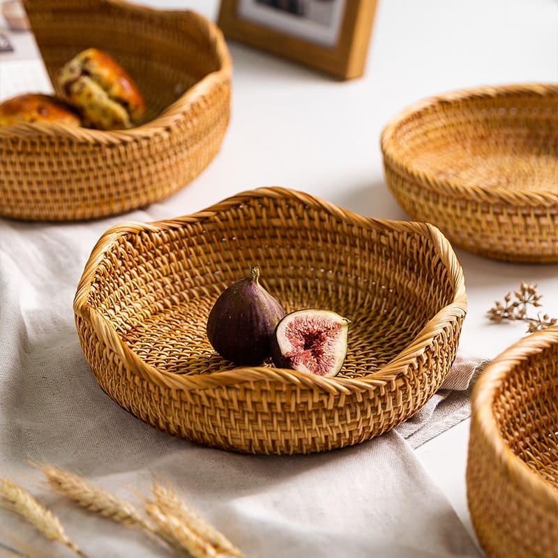 Cesta de Vime em Rattan Feita a Mão 3
