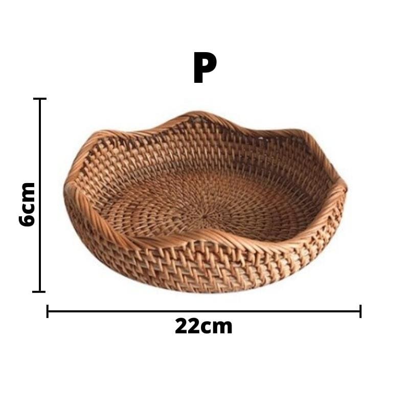 Cesta de Vime em Rattan Feita a Mão 11