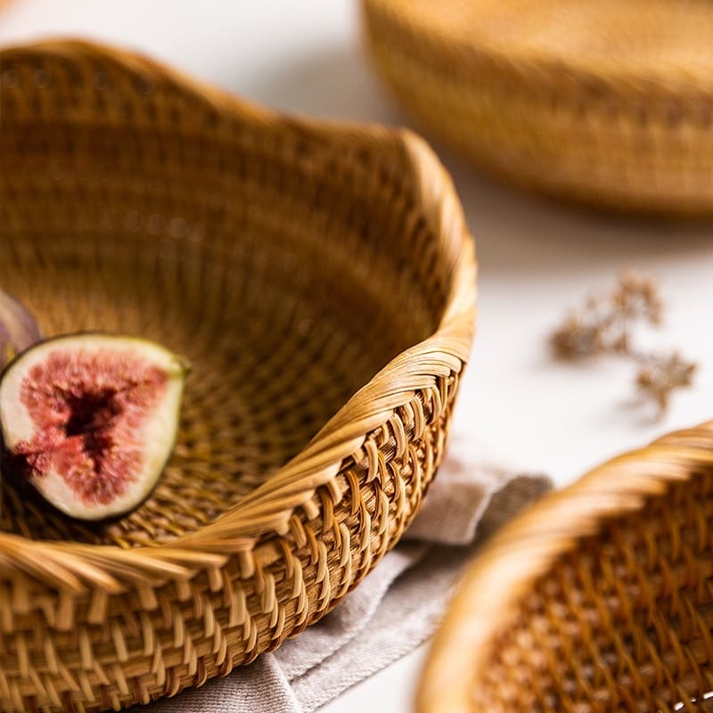 Cesta de Vime em Rattan Feita a Mão 4