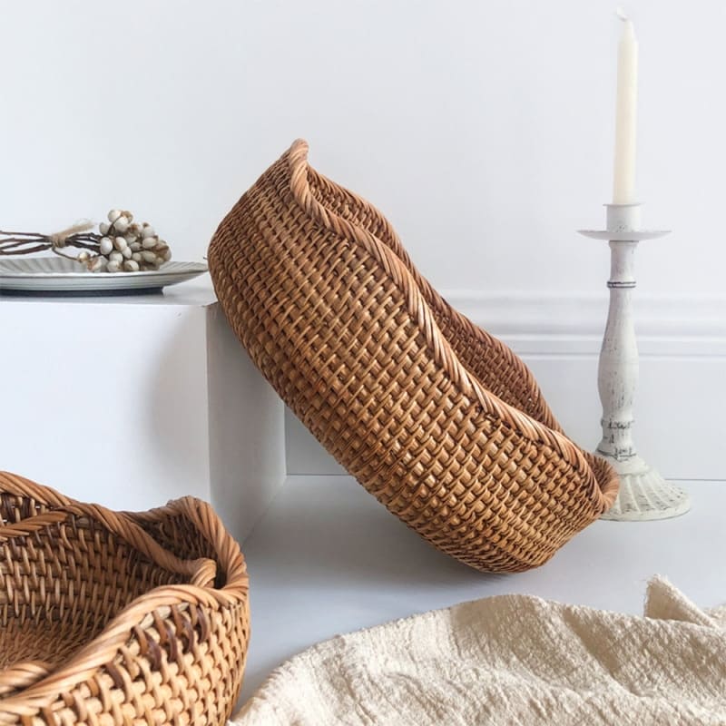 Cesta de Vime em Rattan Feita a Mão 6