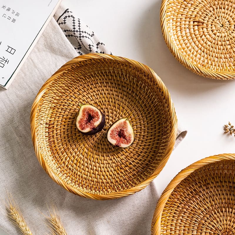 Cesta de Vime em Rattan Feita a Mão 5