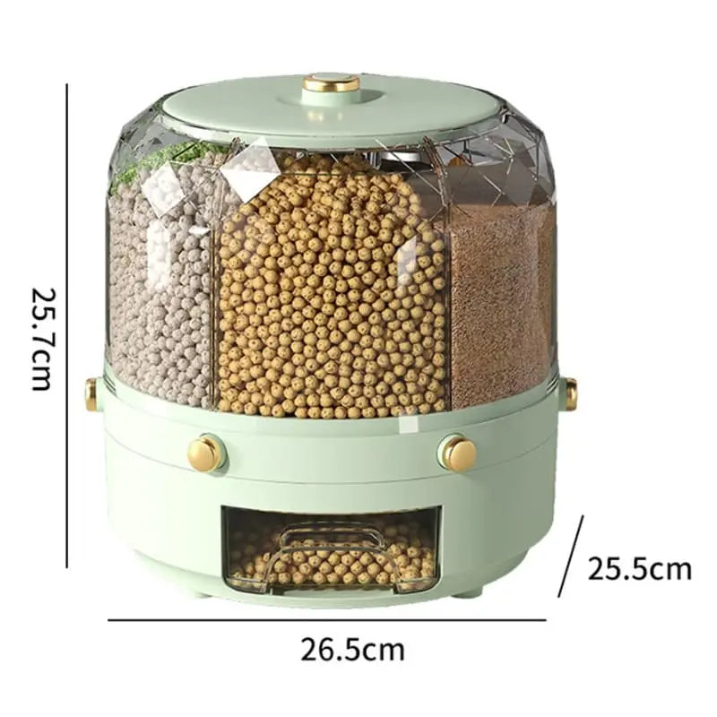 Dispensador Porta Alimentos e Cereais Giratório Polihousi 8